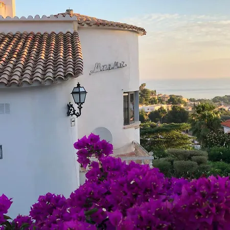 Magic Dream Seaview With 2 Pools, Bbq, Airco, Wifi 德尼亚