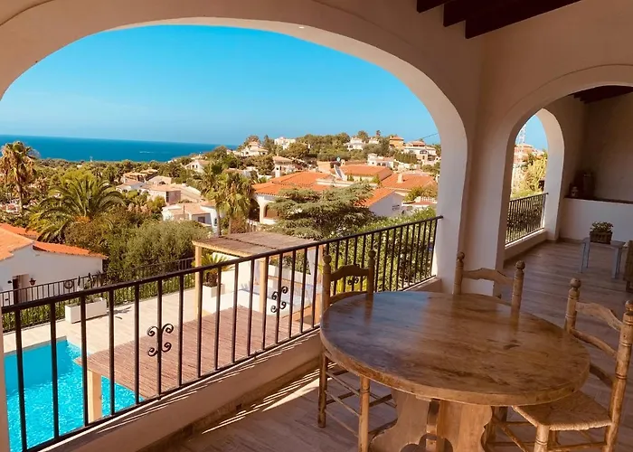 Magic Dream Seaview With 2 Pools, Bbq, Airco, Wifi * Denia